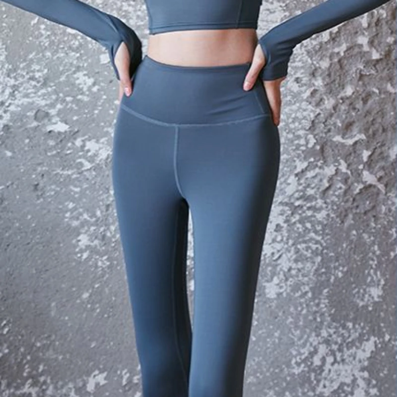 Leggings hasta el tobillo para mujer, elegantes, para correr en el Abdomen, informales, lisos, sencillos, combinables, cómodos, de cintura alta, ajustados y transpirables