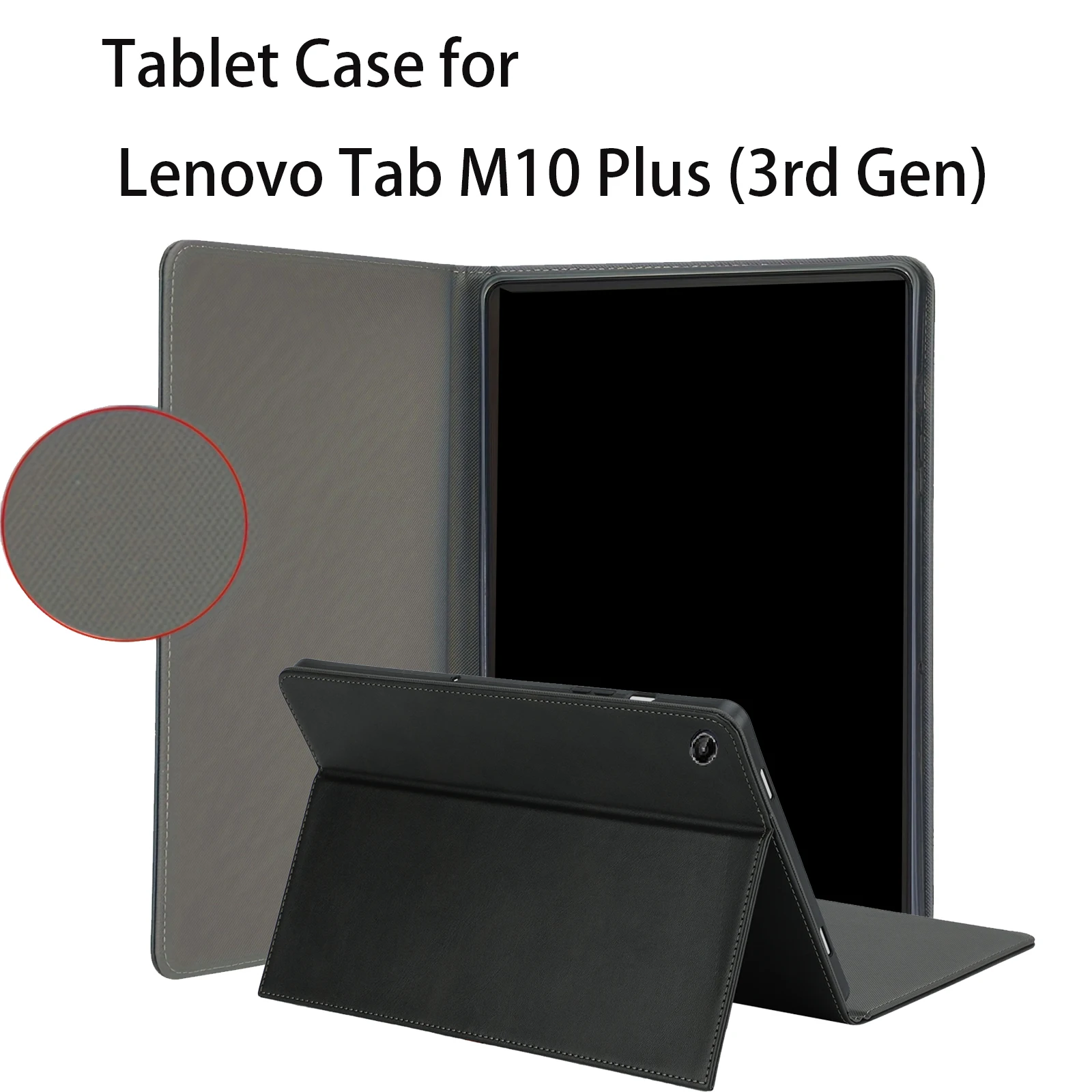 

Чехол для планшета Lenovo Tab M10 Plus (3-го поколения), защитный чехол с функцией подставки, ударопрочный (из искусственной кожи + TPU)