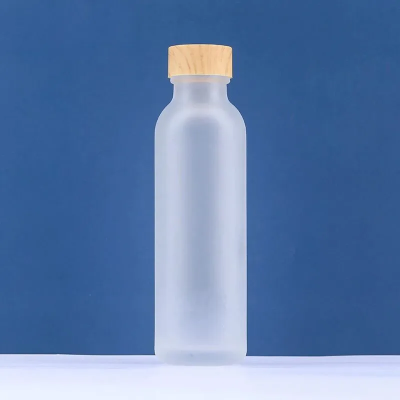 

150ml frosted glass bottle white/black/wood shape lid plastic stopper water moisture toner/lotion/emulsion cosmetic packing