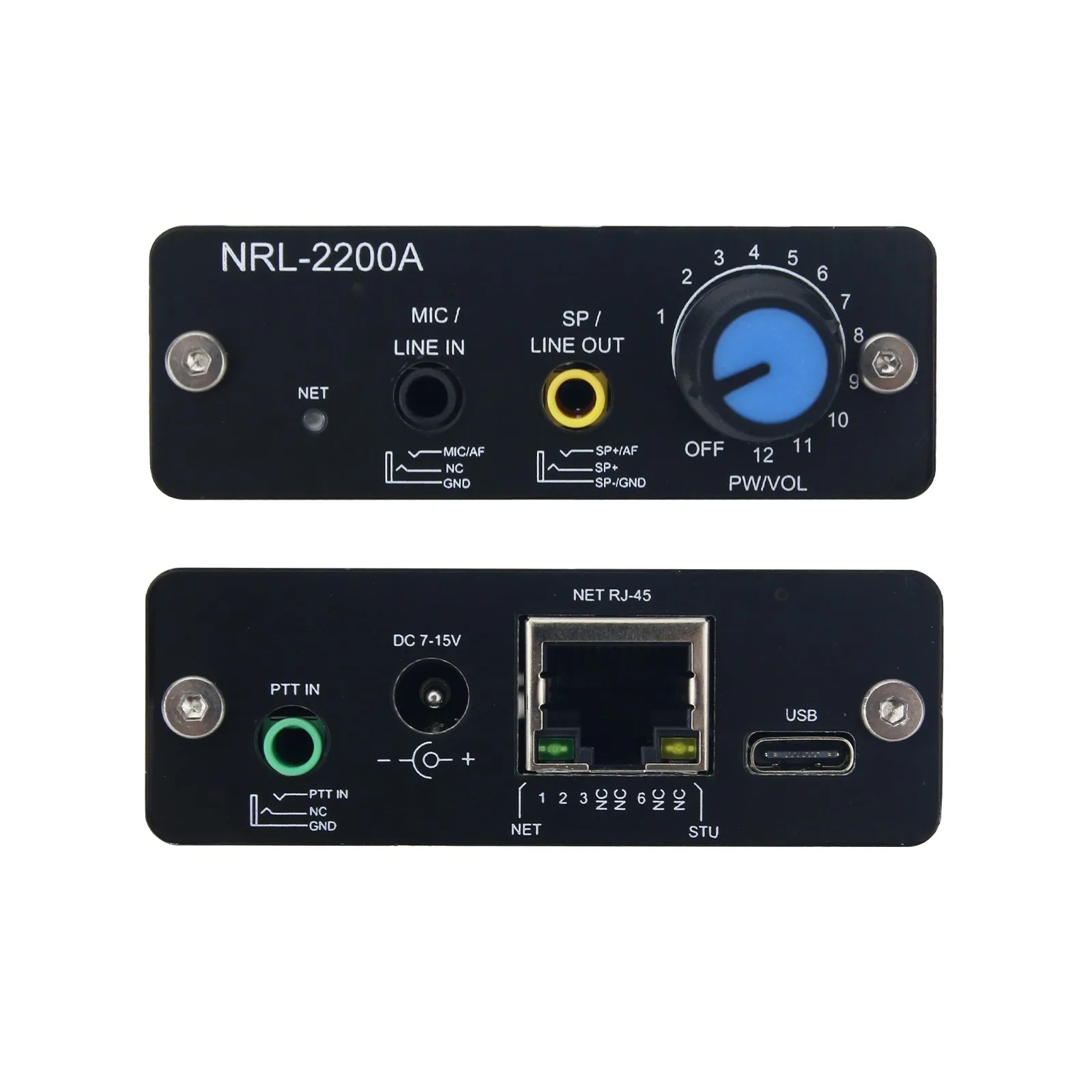 Conector de rádio de ligação de rede NRL-2200A Trunking para Walkie Talkie Transceiving de sinal Suporte Entrada de microfone