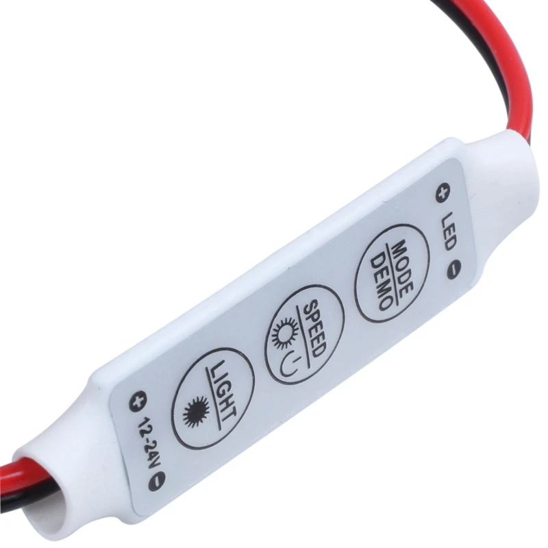 3X LED Dimmer 12A 12V-24V For LED Strips Monochrome Controller