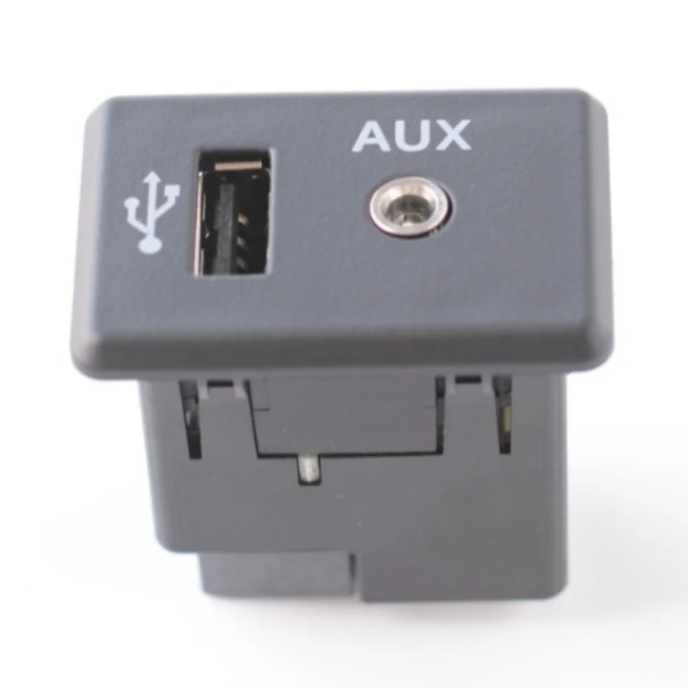 Aftermarket Upgrade AUX USB Port Audio Adapter Non-deformable Structure Practical Audio Accessory Quick Installation Solution