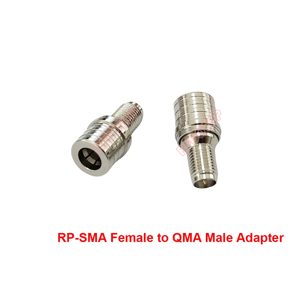 10PCS/lot RP-SMA Female Jack to QMA Male Straight for WiFi Antenna Radio Antenna QMA-J to SMA-J RF Coaxial Adapter Wholesales