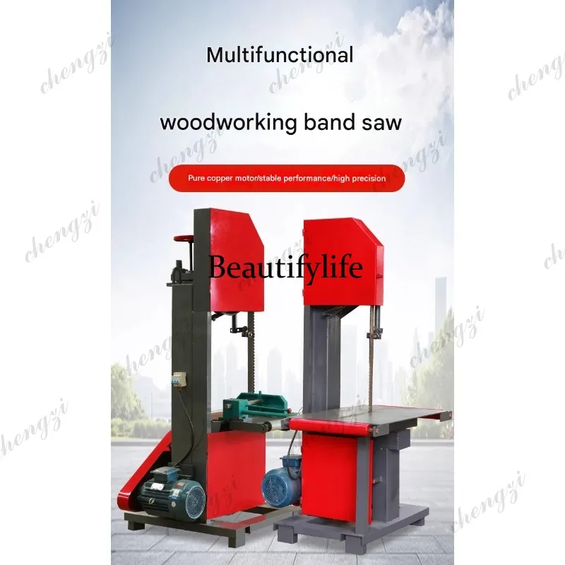 81 Garden Power Tools Woodworking band saw machine multi-function electric cutting curve small log cutting saw log board sliding