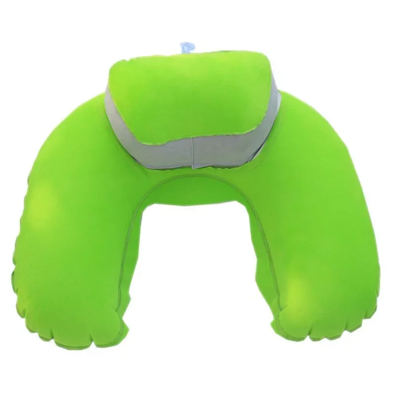 

Foldable U-shaped Neck Support Pillow Inflatable Cushion Memory Foam Travel Pillow Neck Super Soft Pillows Air Plane