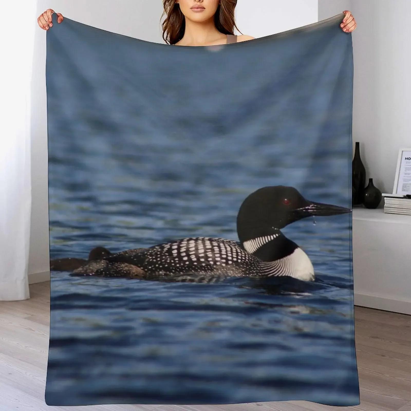 

Common Loon Throw Blanket cosplay anime Thermals For Travel Soft sofa bed Blankets