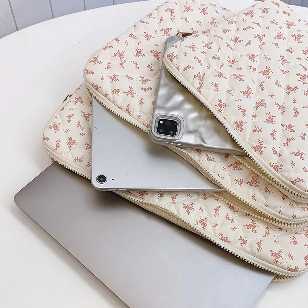 Nuova borsa per laptop trapuntata con stampa floreale Borsa per computer Custodia protettiva Custodia per laptop Custodia per computer Custodia protettiva Borsa per laptop