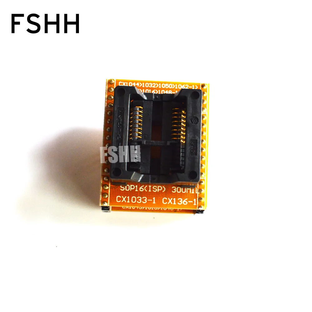 CX1045 CX1016 CX1048-1 adapter module can be used after modification 300mil SOP16 to DIP8 adapter Pitch 1.27mm Width 7.9mm