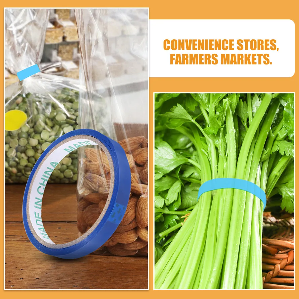 10pcs 10 Rolls Packaging Bag Sealing Tape Bopp Material Tear-Resistant For Vegetables Fruits Meat Candy Storage Diy Tying Supply