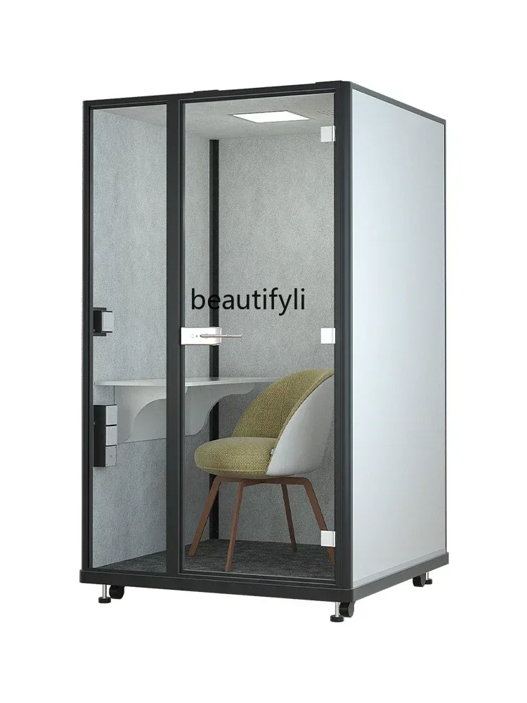 New arrive Learning Warehouse Single Person Soundproof Room Household Small Mute Telephone Booth Recording Studio Piano Room