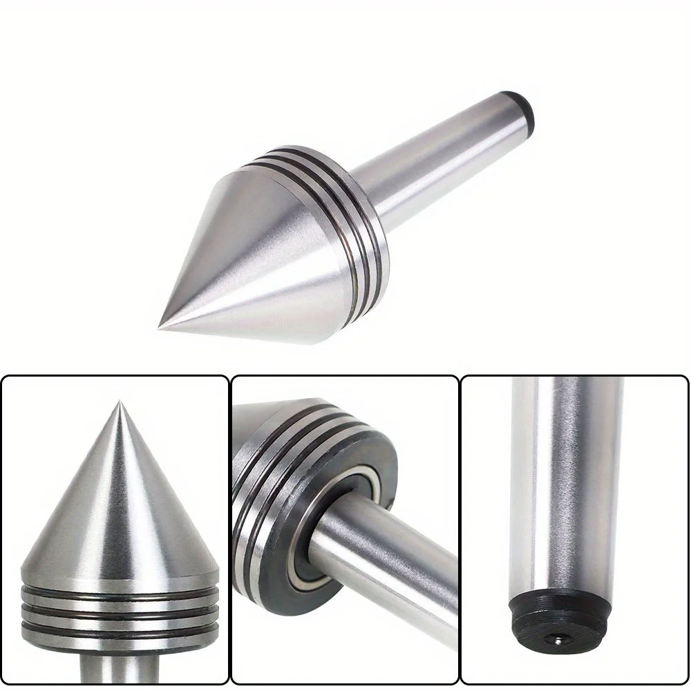 MT2 Rotary Live Center Shaft Morse Taper Heavy Duty Bearing Spindle Lathe Precision Tool