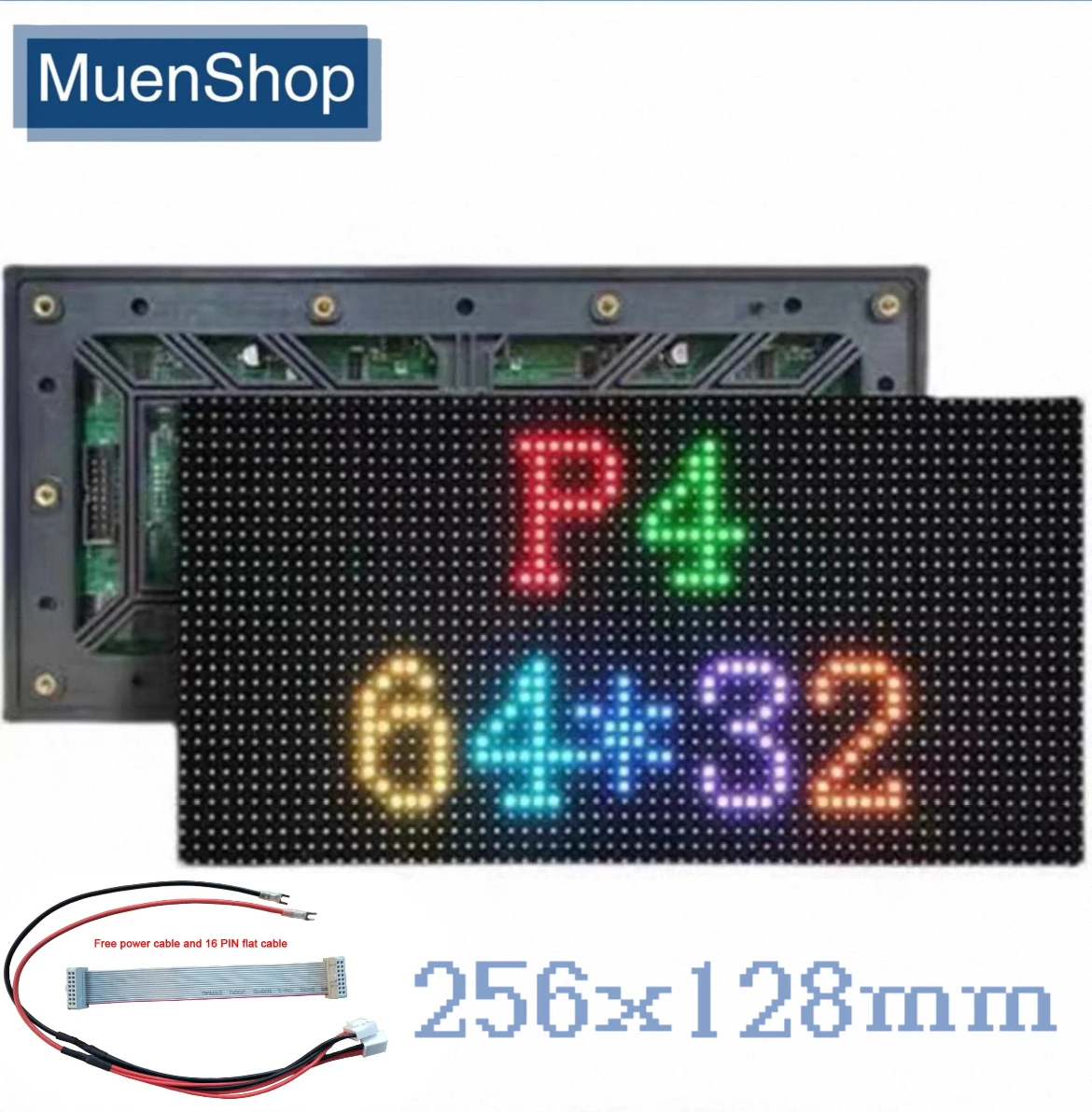 High Brightness Outdoor P4 LED Module 256x128mm SMD1921 LED Display Screen Panel Waterproof IP65