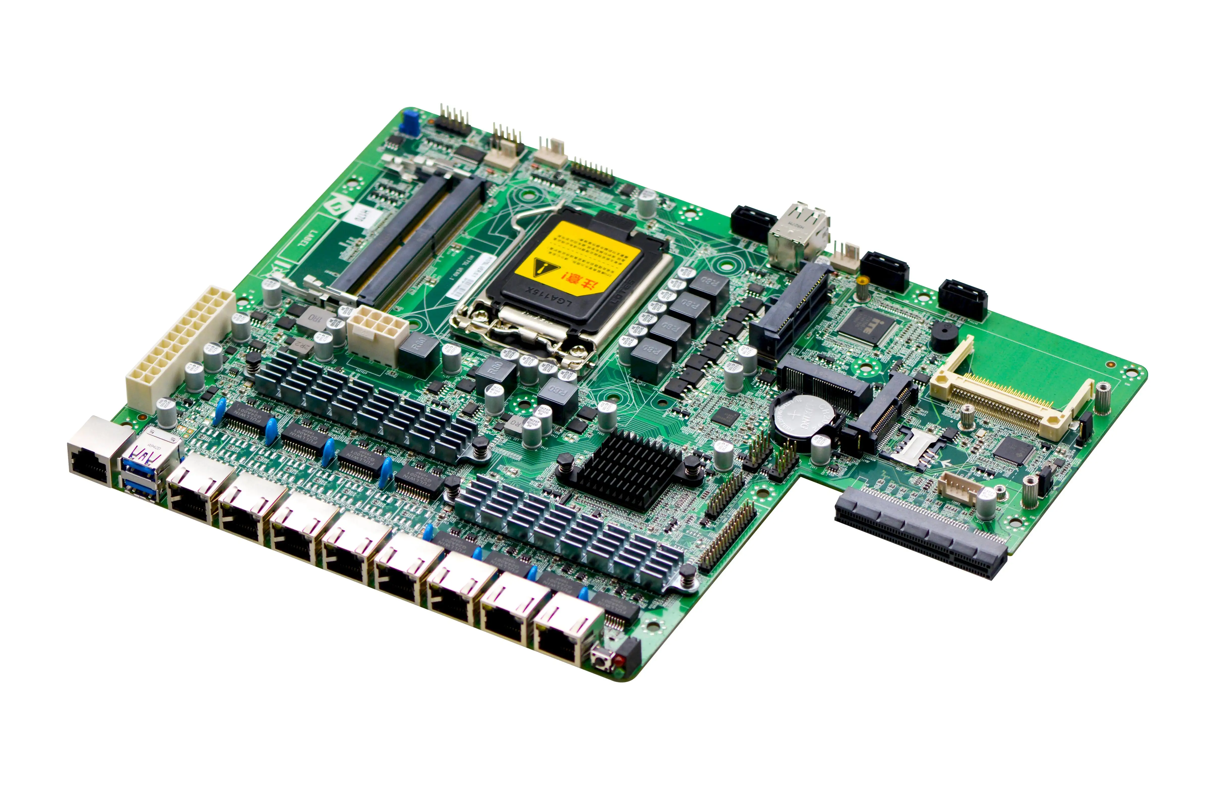 LGA1151 i3 i5 i7 SFP Optical fiber H170 firewall motherboard 8 Nic oem network pfsense appliance mainboard 1* PCIE x8