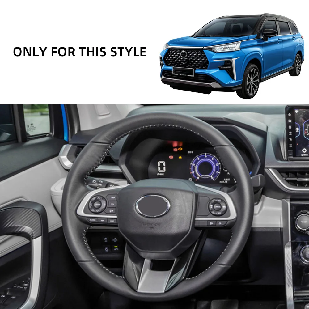 For Toyota Avanza Veloz 2022 2023 2024 Car Steering Wheel Switch Button Cover Frame Trim 4PCS Interior Accessories