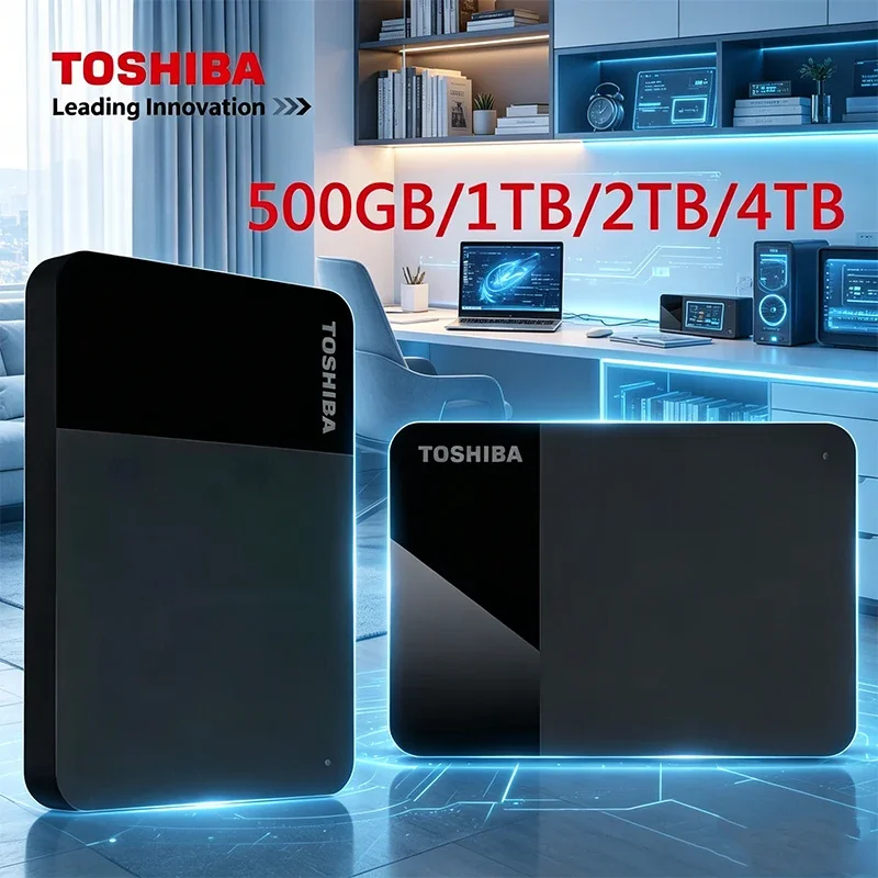 新しいcanvio-ready-b3-usb-30ポータブル外付けハードドライブ-東芝製4tb-2tb-1tb-25インチハードディスク用、ノートパソコンmac-android対応