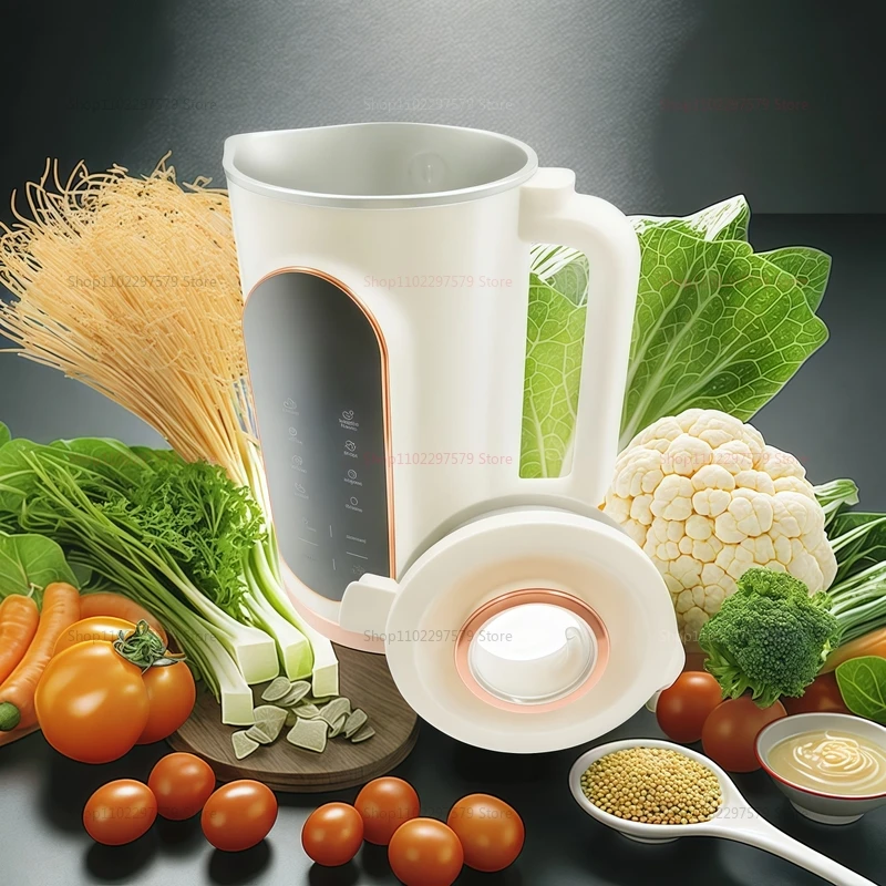 1500 مللي صانع حليب الصويا خلاط عصارة كهربائي لآلة كسر الجدار محلية الصنع فول الصويا مع شفرة 10 أوراق مثالية للإفطار