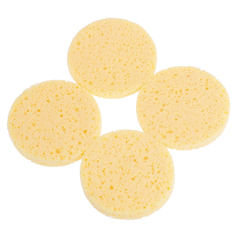 4Pcs/set Useful Soft Puff Face Makeup Remover Cleansing Washing Sponge Pad .~