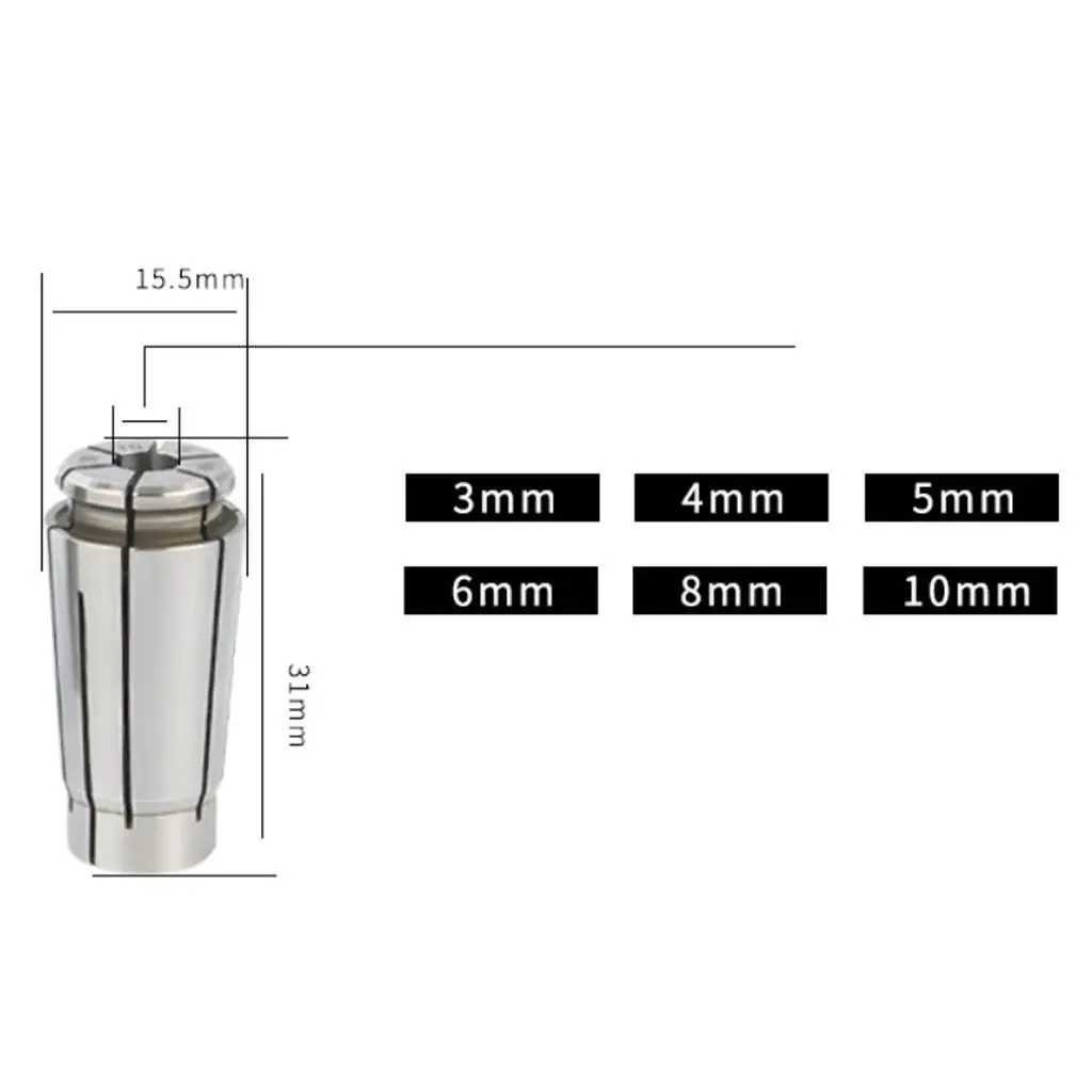 Cone Collet Chuck Holder Fixed Support 10 Lathe Milling Machine