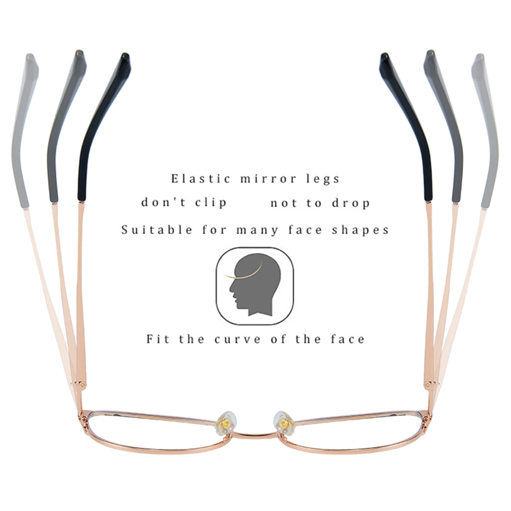 JMISUS Fashion Cateye Prescription Glasses Myopia Eyewear Metal Optical Eyeglasses for Women Anti Blue Light/Photochromic