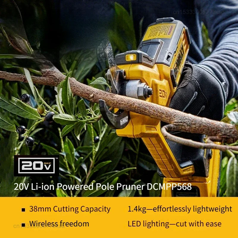 Original DEWALT DCMPP568N 20V Brushless Electric Pruning Shears Cordless Fruit Tree Branches Scissors Garden Pruner Power Tools