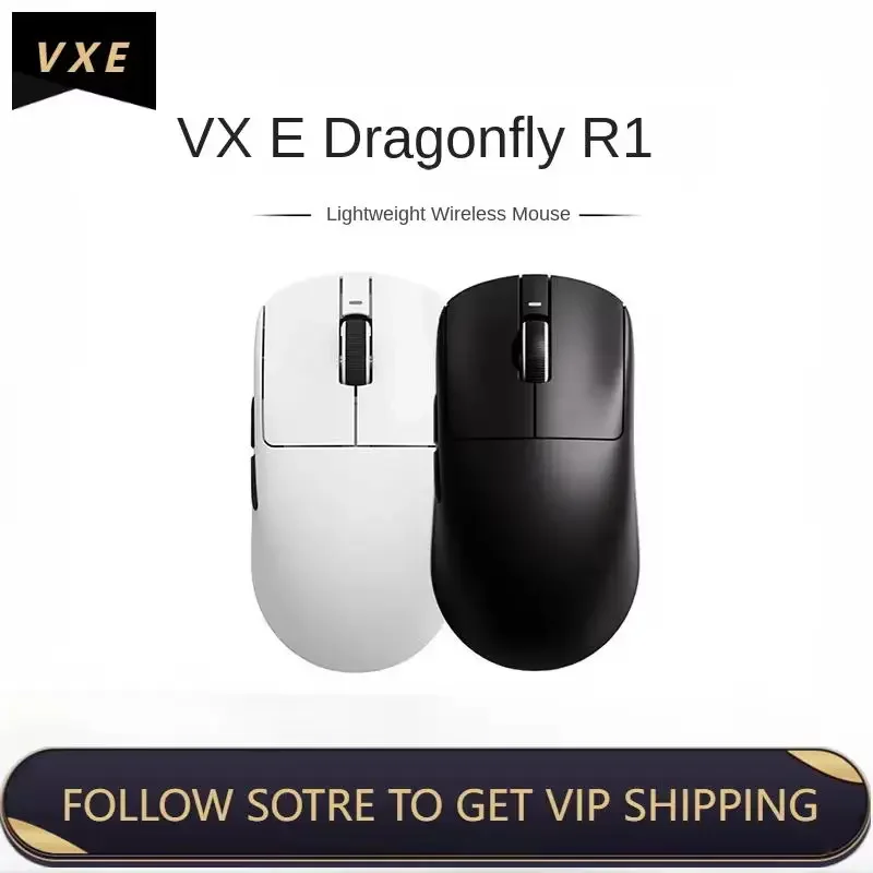 

Vgn Vxe Dragonfly R1 Wireless Mouse Paw3395 Sensor Lightweight Ergonomic Mice Fps Gaming Mouse PC Gamer Laptops Accessories Gift