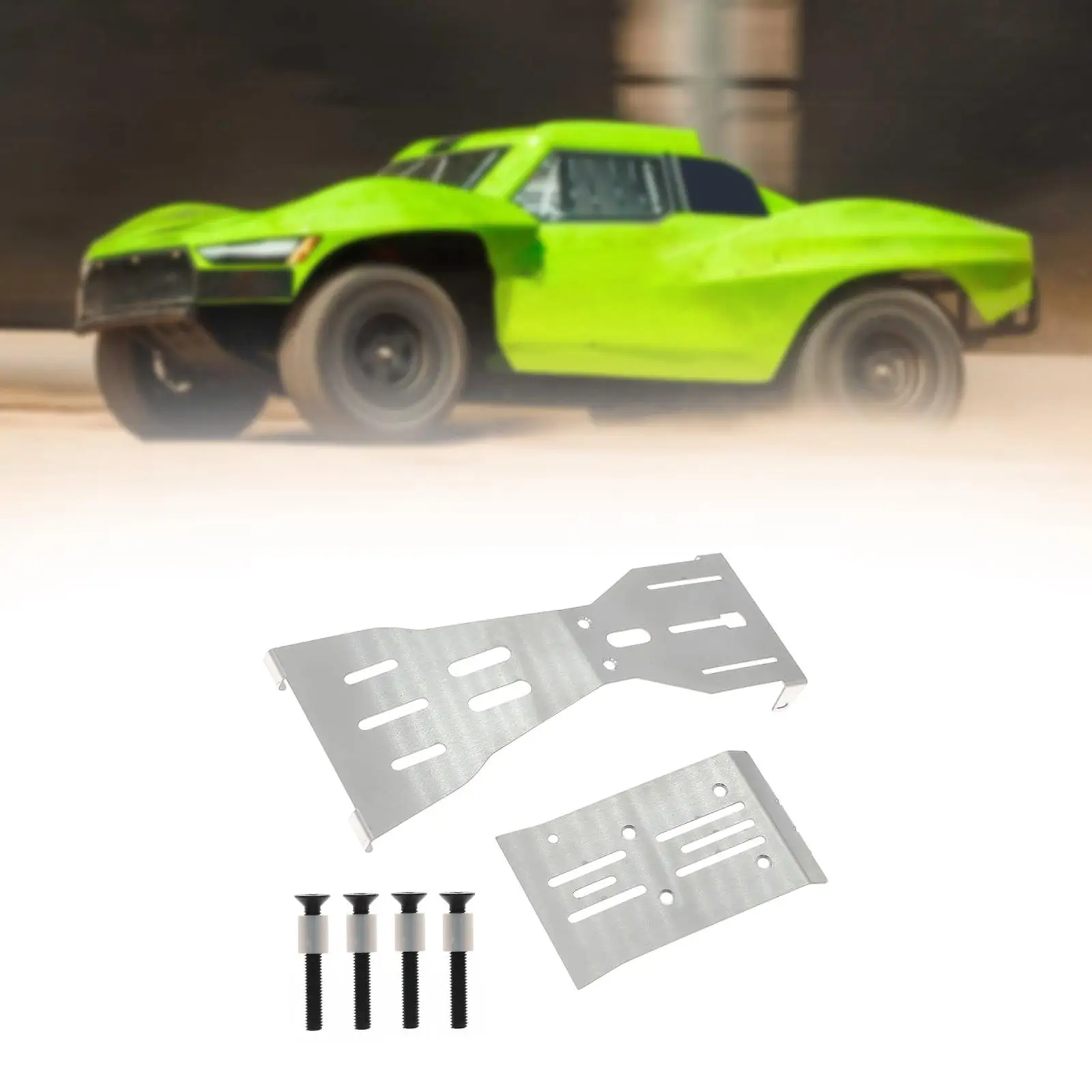 

1/10 RC Chassis Protector Convenient Components Sturdy Smooth Repair for RC