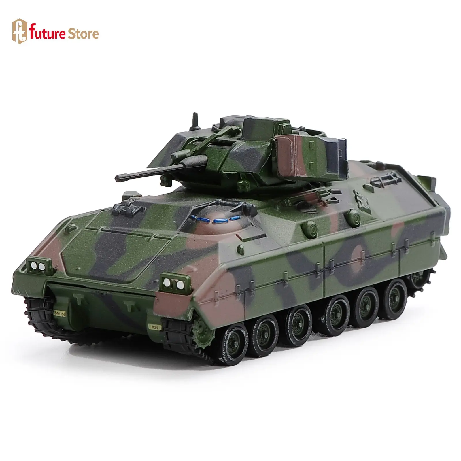 1:72 Us M2 Diecast Crawler Tank Gepantserde Bradley Infanterie Gevechten Model Collectie