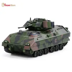 1:72 US M2 Diecast Crawler Tank Armored Bradley Infantry Fighting Model Collection