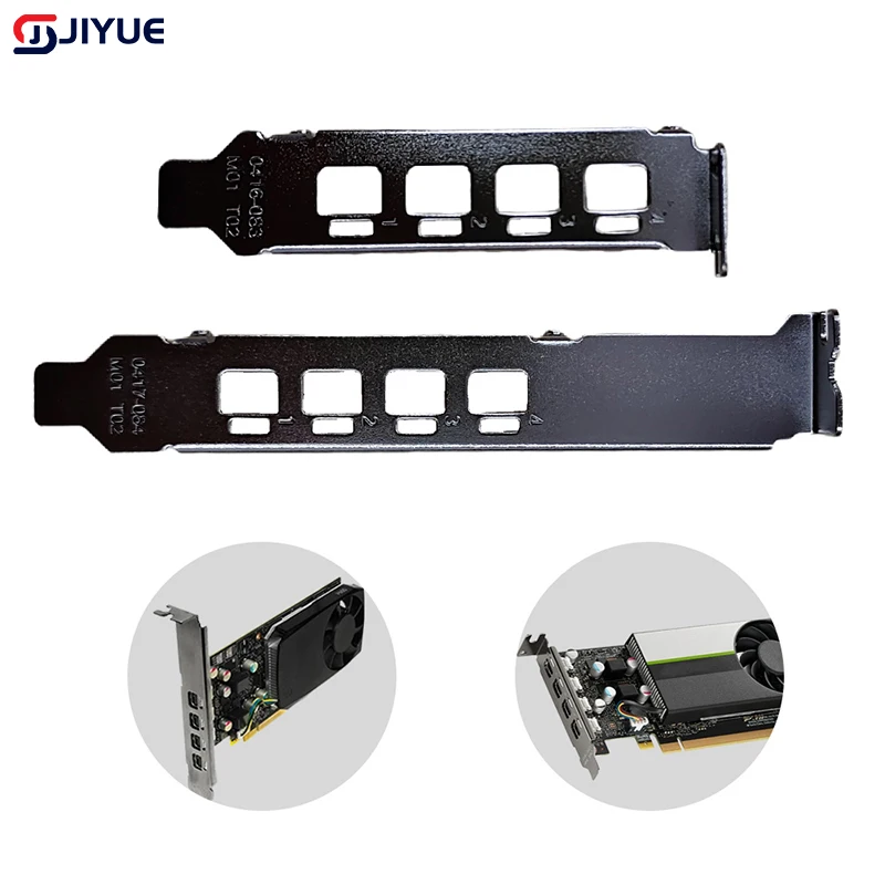 Low Or High Profile Bracket Adapter 4DP Baffle Port For NVIDIA QUADRO P600 620 T600 P1000 T1000 Graphic Video Card Baffle