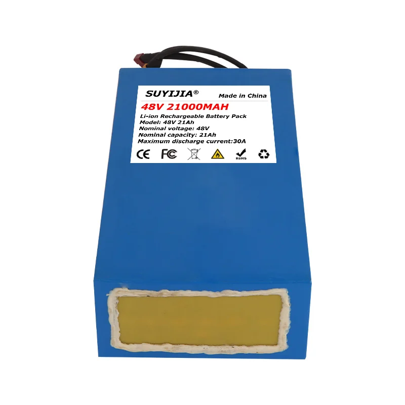 48V 21000mAh Kugoo M5 electric scooter powerful motor 18650 13S lithium battery built-in 30A BMS T-XT60 plug