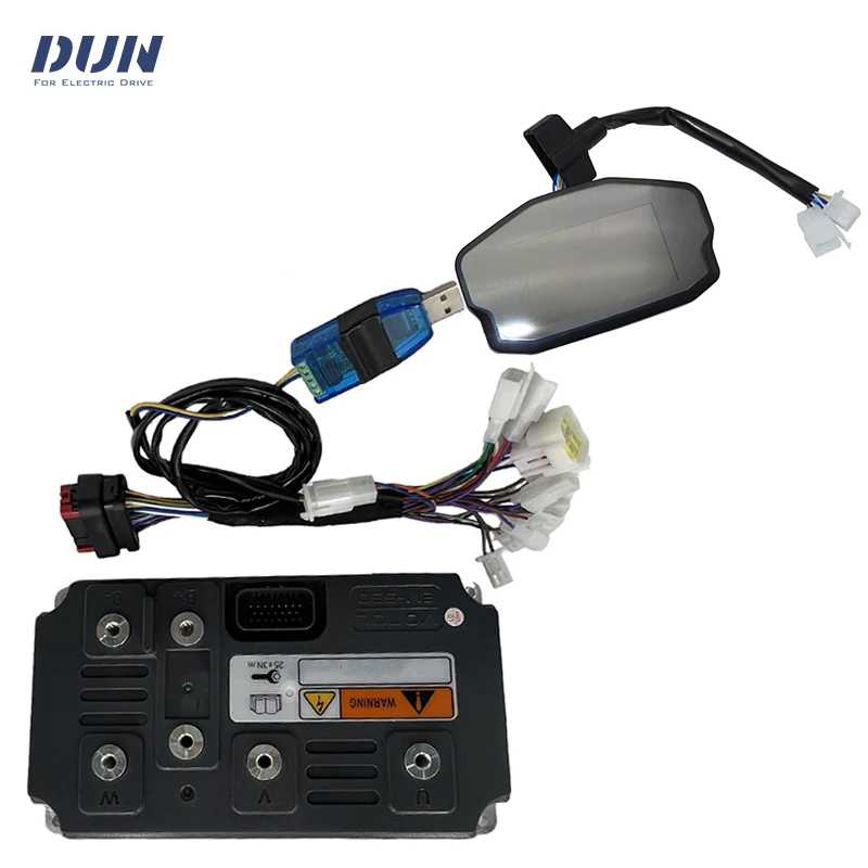 em550 Boost 1000A Peak 1700A 14KW-18KW Votol Brushless DC Controller with DKD Display For In-Wheel Hub Mid-Drive Motor