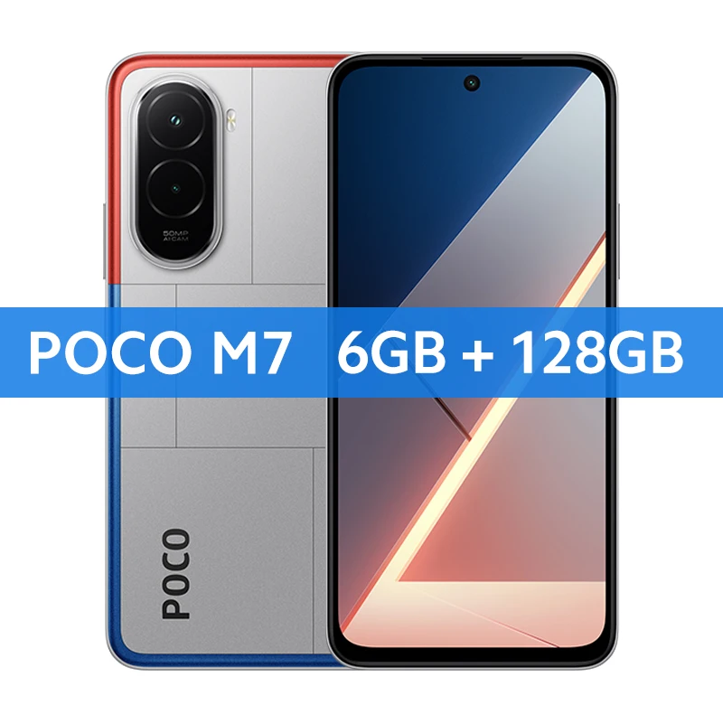 POCO M7 Global Version Smartphone 5G 6.9" 144Hz FHD+ DotDisplay 50MP Camera 7000mAh Battery 33W Fast ChargingNFC Snapdragon® 685