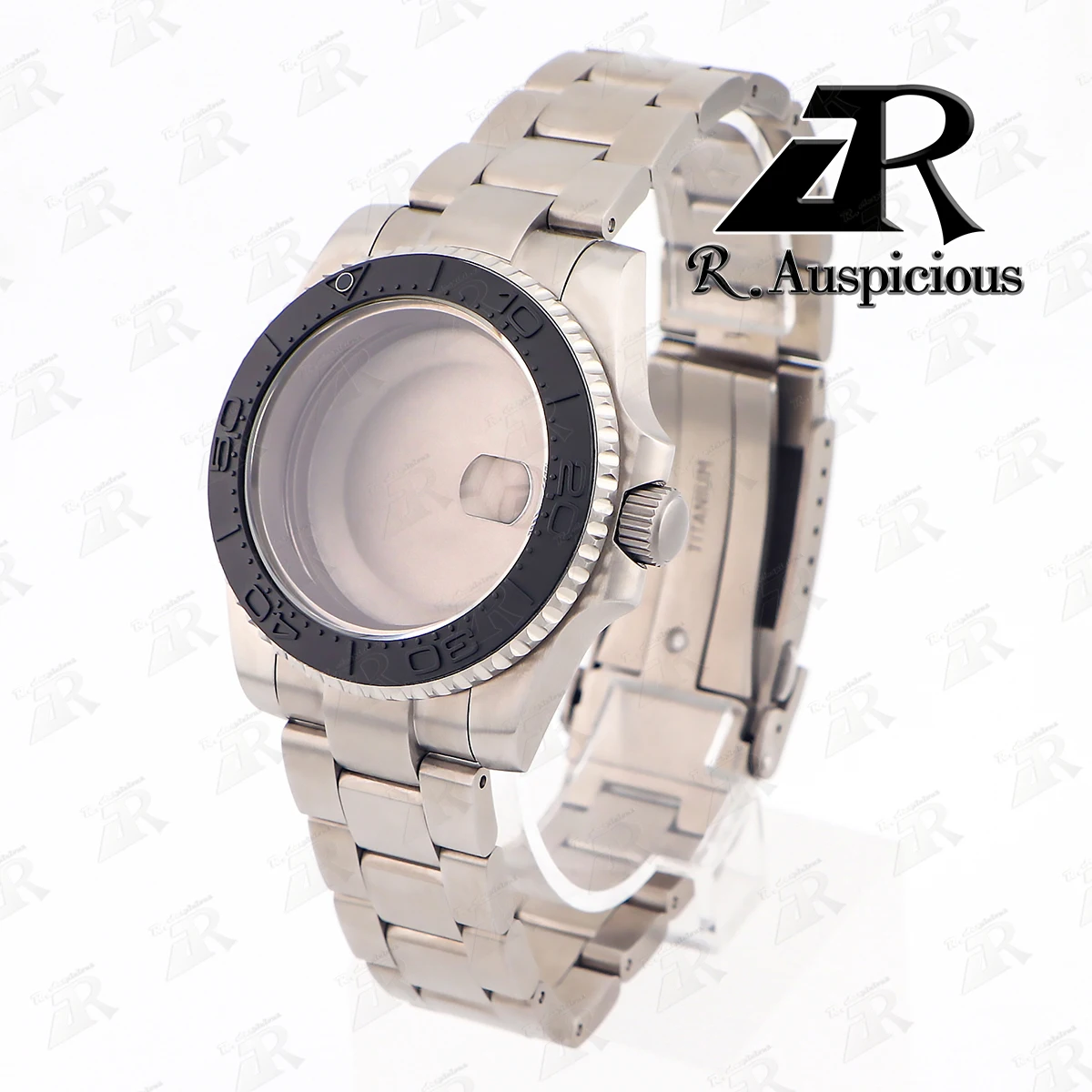 40mm Sub Titanium GMT Watch Case Watch Strap Set Accessories Sapphire Fits NH34/NH35/NH36/ETA2824/PT5000 Movement Repair Parts