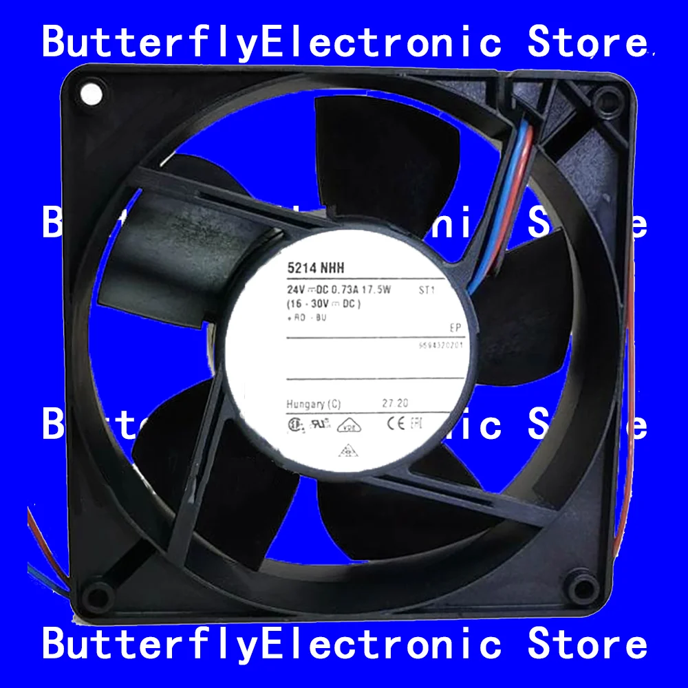 

NEW ORIGINAL 5214NHH 5214 NHH 24VDC 0.73A 17.5W COOLING FAN 12738 127*127*38MM