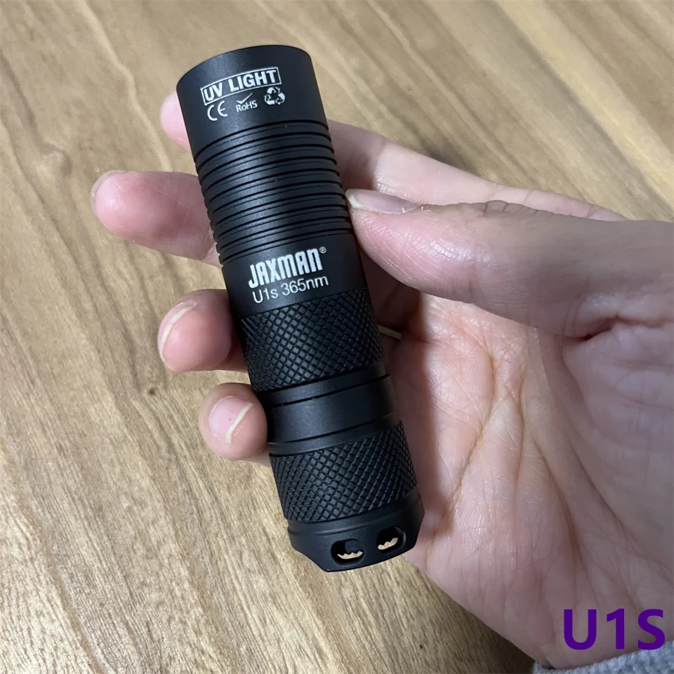 Jaxman U1 U1C U1S 365nm LED UV Torch Light 18650 18350 Battery Flashlight with Charger view 4