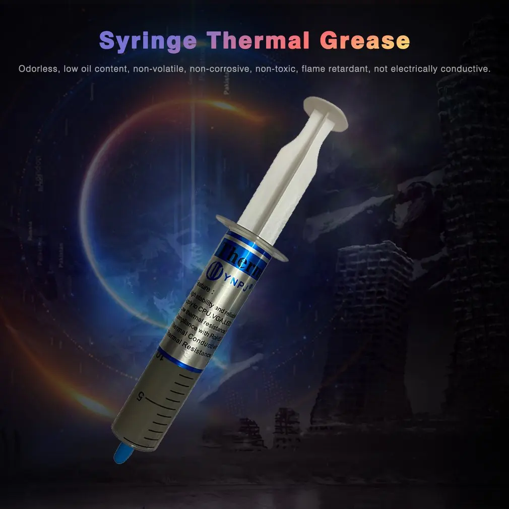 

New 30g Syringe Thermal Grease gray CPU Chip Heatsink Paste Conductive Compound ABS Material Wholesale