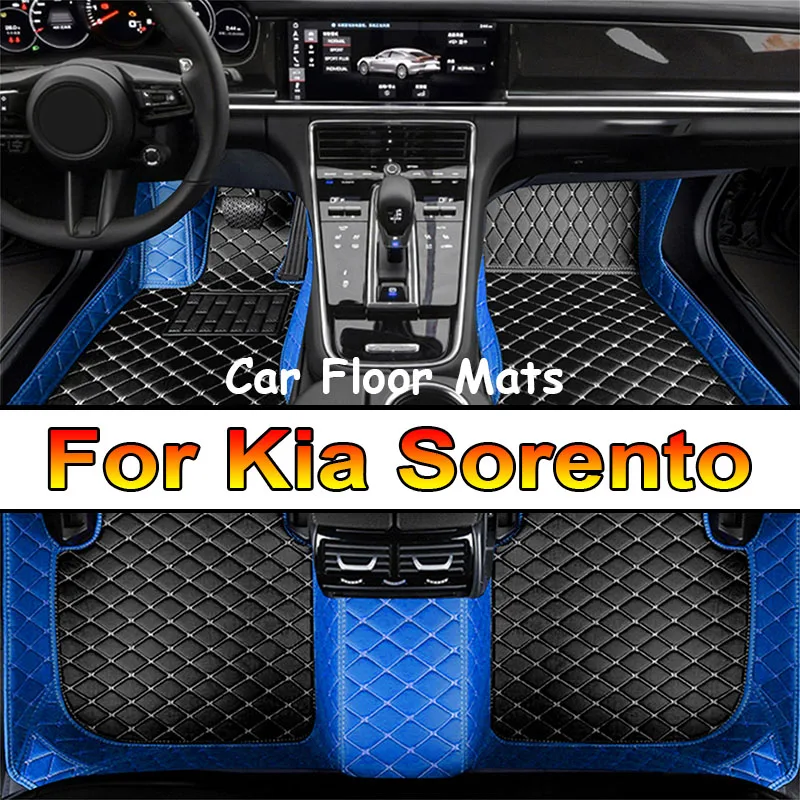 Tappetini Auto per Kia Sorento Seven Seats 2013 2014 Custom Auto Foot Pads Automobile Carpet Cover accessori interni