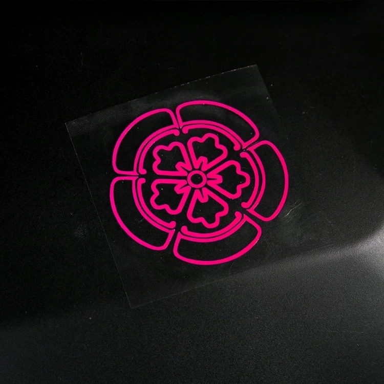 Japanese JDM Pink Cherry Blossom Stickers, Car Front & Rear Windshield Triangle Window Decor Vinyl Decals