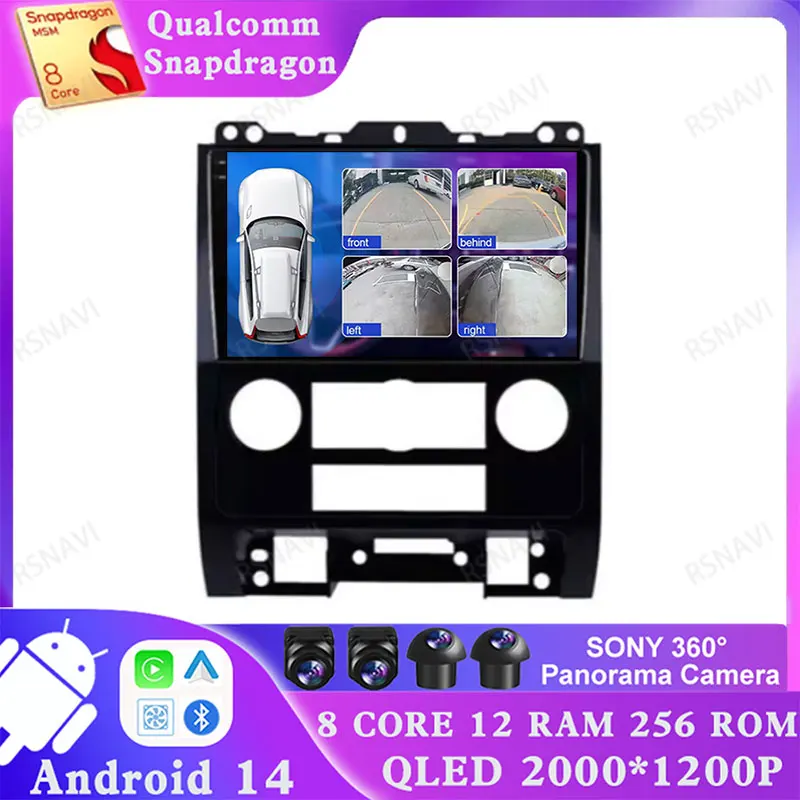 

Android 14 For Ford Escape 2007 2008 2009 2010 2011 BT Multimedia Stereo Qualcomm 4G LTE 5G WIFI Car Radio Viedo Player 2DIN GPS