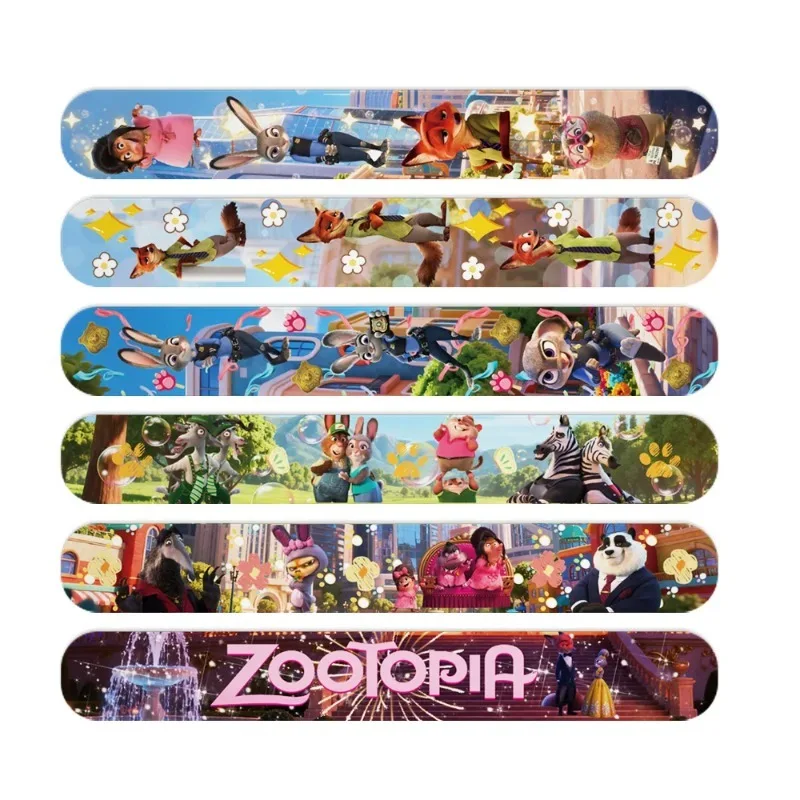 

Zootopia Slap Bracelets Party Favors Gifts Snap Band Supplies Children's Birthday Souvenirs Baby Shower Christmas Stocking Fille