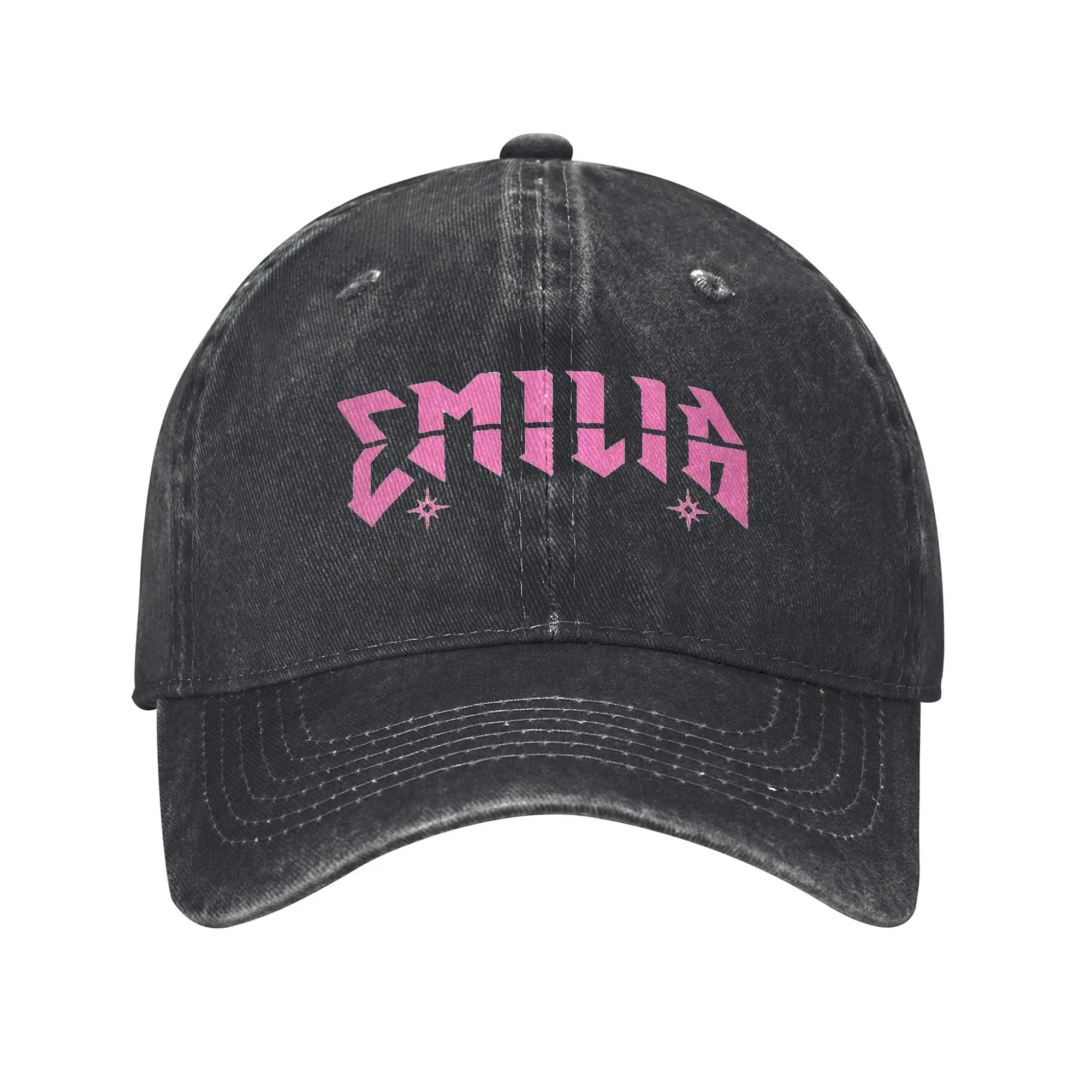 Emilia Mernes Merch розовая бейсболка модная потертая джинсовая кепка Snapback для мужчин и женщин для активного отдыха подарочные шапки кепка