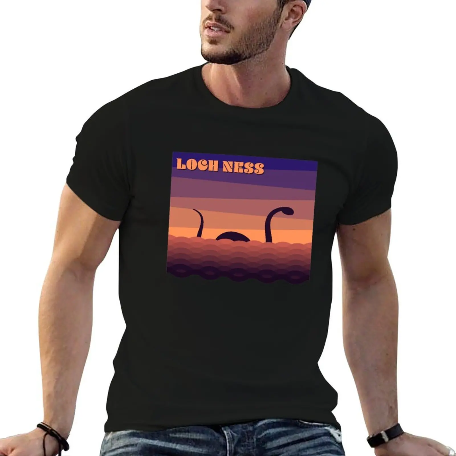 

Nessie T-Shirt man t shirts cotton man t shirt designer T-Shirt