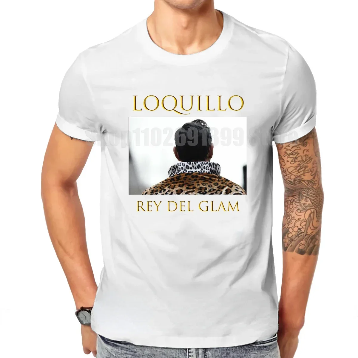 man funny t-shirt Camiseta Loquillo Y Los Trogloditas Negra Christmas Gifts Tee Shirt men brand tshirt summer top tees