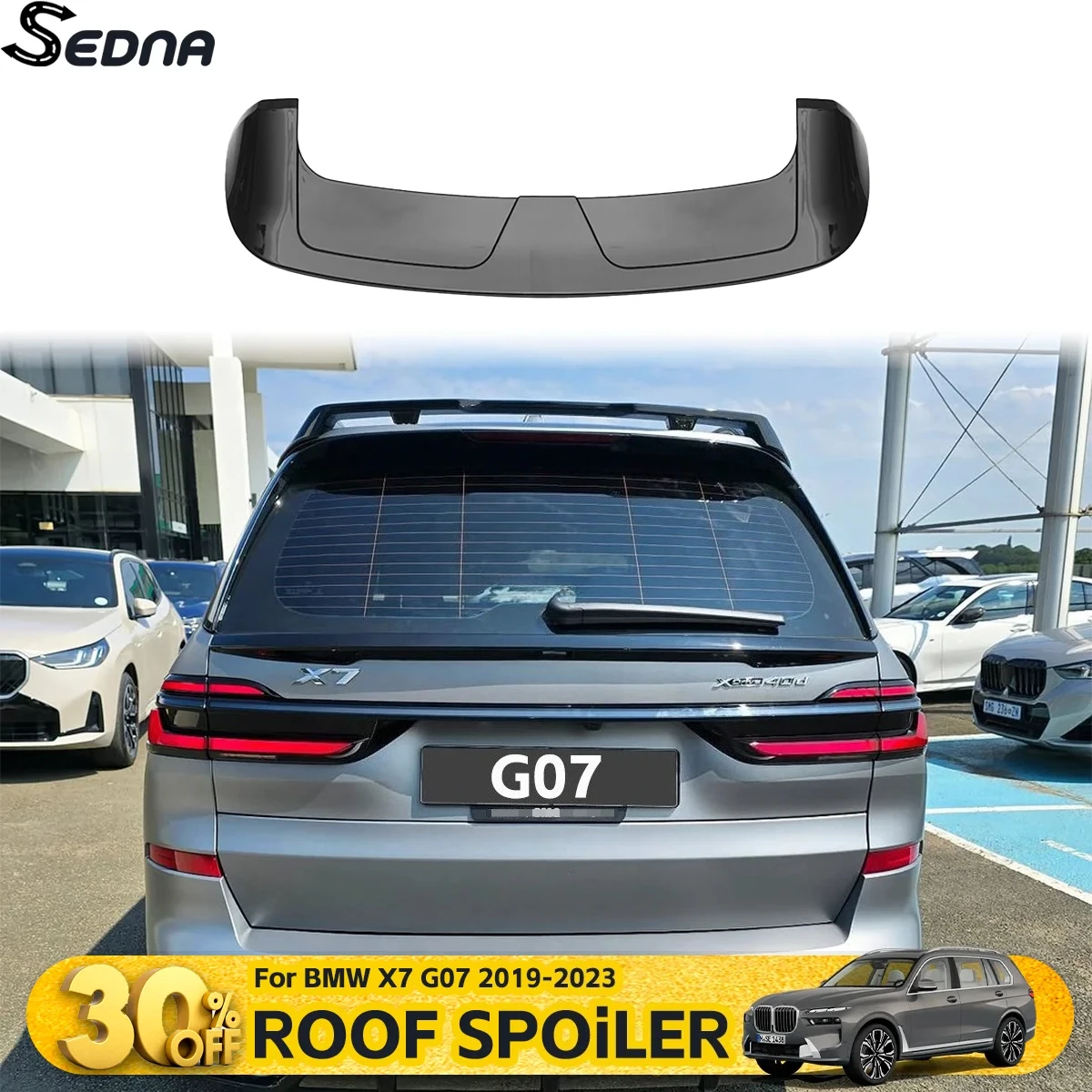 

Roof Spoiler Boot Lip Tail Wing For BMW X7 G07 2019-2023 Aero Aerodynamic spoiler Auto Car Tuning Exterior Parts Accessories