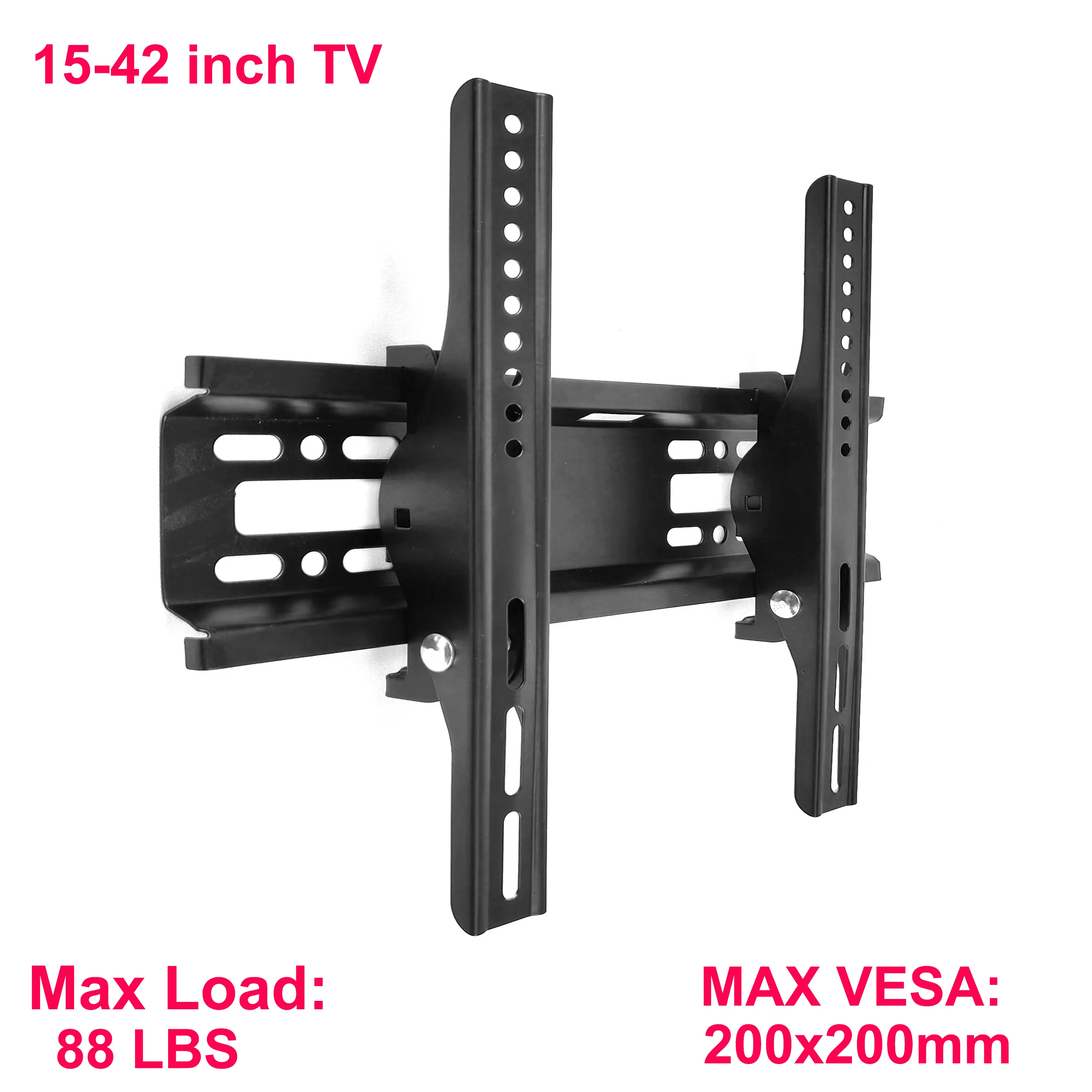 BEISHI حامل تلفاز قابل للتعديل زاوية الملعب حامل تلفاز تلفزيون جدار جبل قوس 15-42 بوصة تحميل عالمي يصل إلى 40 كجم VESA 200 مللي متر * 200 مللي متر