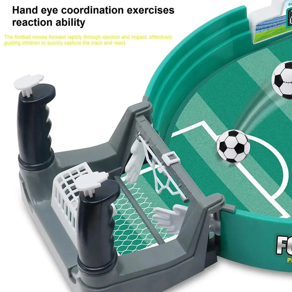 Mini Interactive Soccer Game for Kids - Tabletop Easy Install Competitive Real Football Field Game Holiday Toy