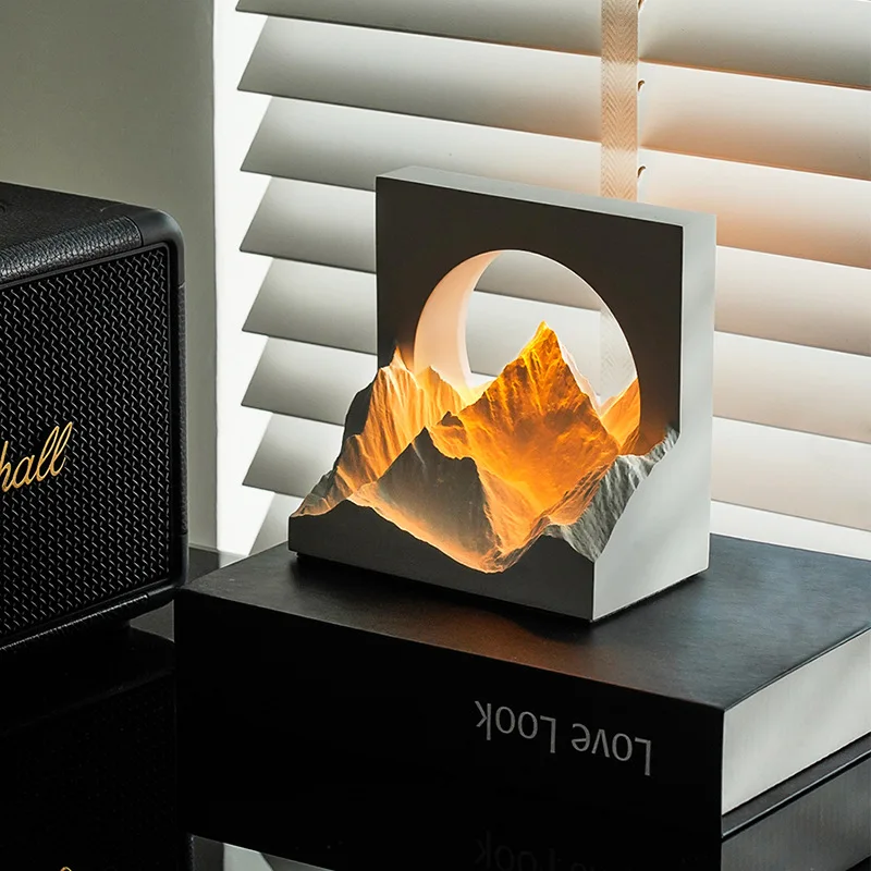 Rizhao glacier night light aromatherapy diffuser stone atmosphere bedroom men and women birthday housewarming new wedding gifts