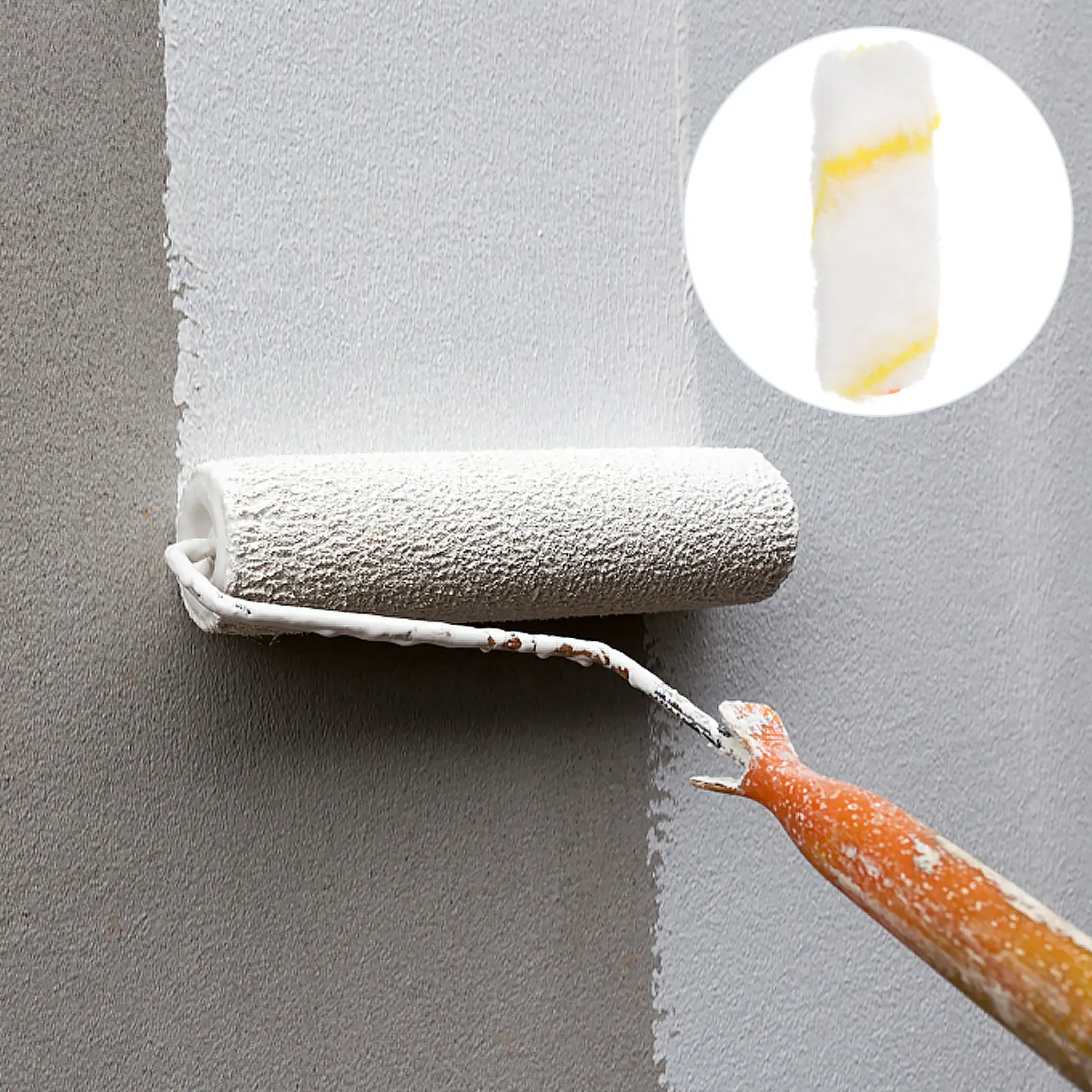 20Pcs Paint Roller Cover Smooth Surface Mini Rollers Cover for Doors Windows Baseboards Small Projects High Quality Polyester