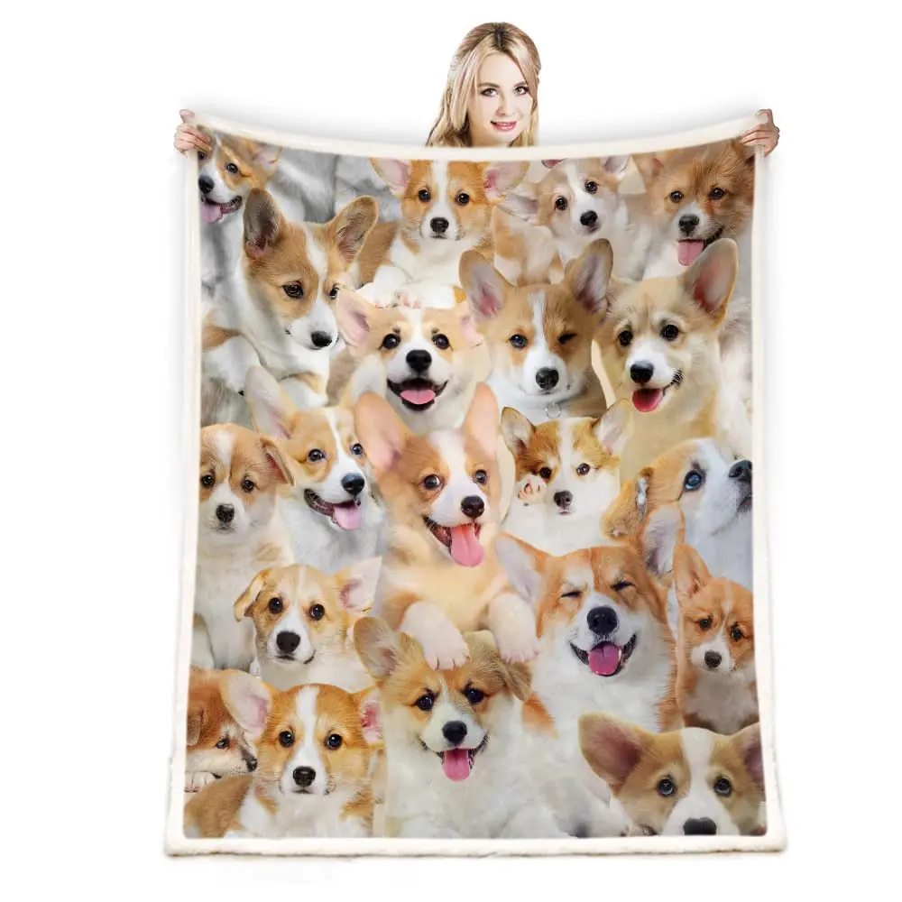 

Corgi Blanket A Great Gift for Dog Lovers Perfect for Beds and Sofas Suitable for All Ages Cute and Fun Blanket for All Ages