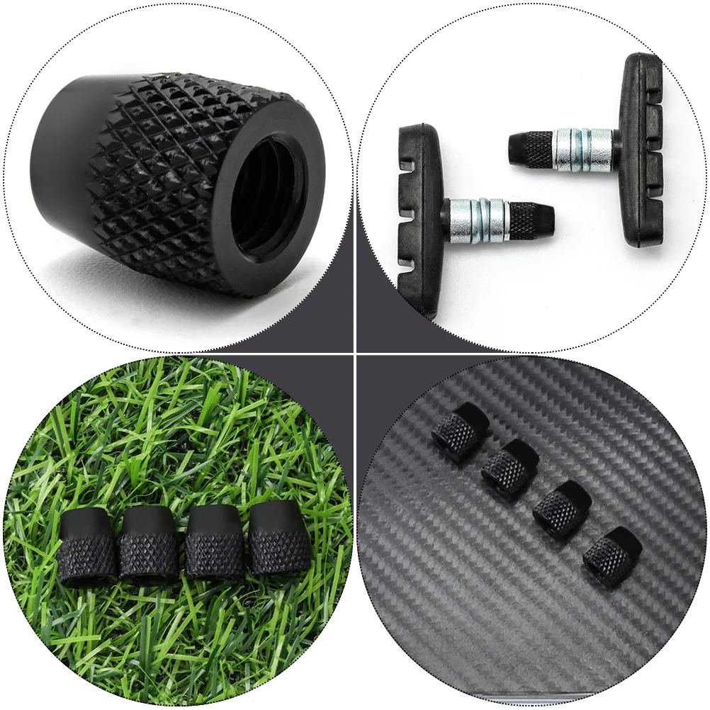 

4pcs Aluminum Alloy Brake Block Fixing Nut For Bike Blocks Accessories Cycling Parts Light Weight Corrosion